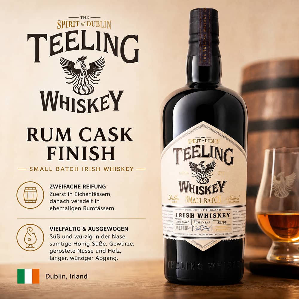 Teeling Small Batch Whiskey Rum Cask finish 0,70 Liter/ 46.0% vol Produktbild
