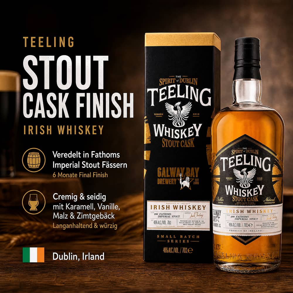 Teeling Stout Cask Finish 0,70 Liter/ 46.0% vol Produktbild