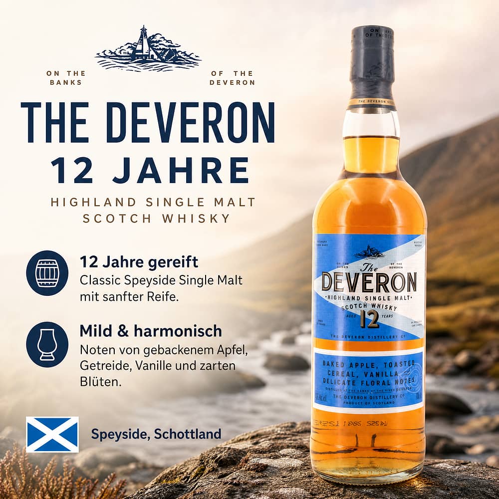 The Deveron 12 Jahre 0,70 Liter/ 40.0% vol Produktbild