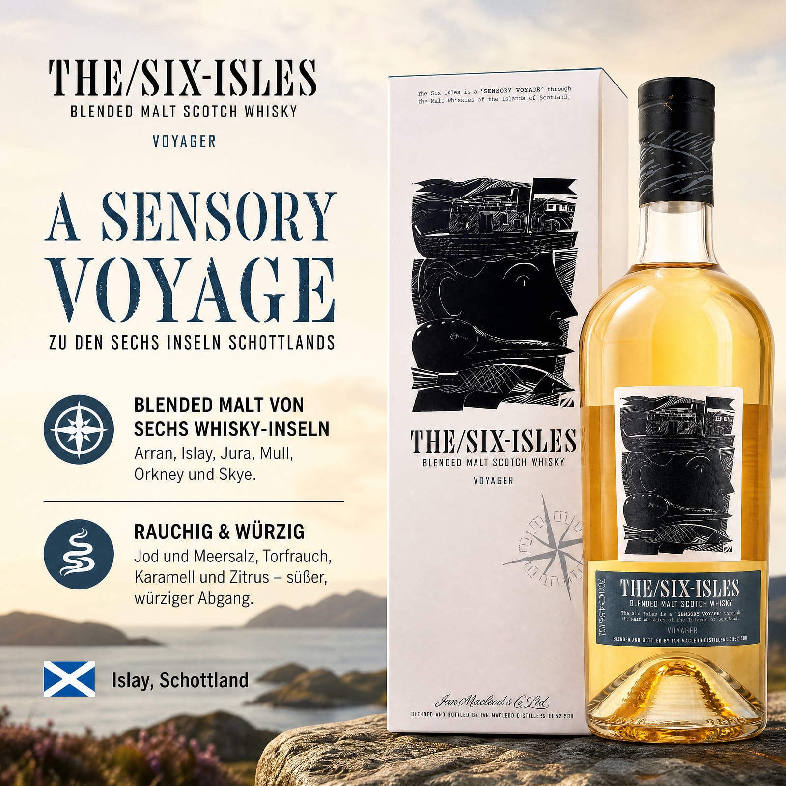 The Six Isles Voyager 0,70 Liter/ 46.0% vol