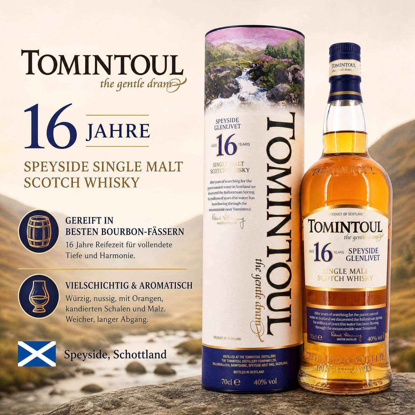 Tomintoul 16 Jahre 0,70 Liter/ 40.0% vol