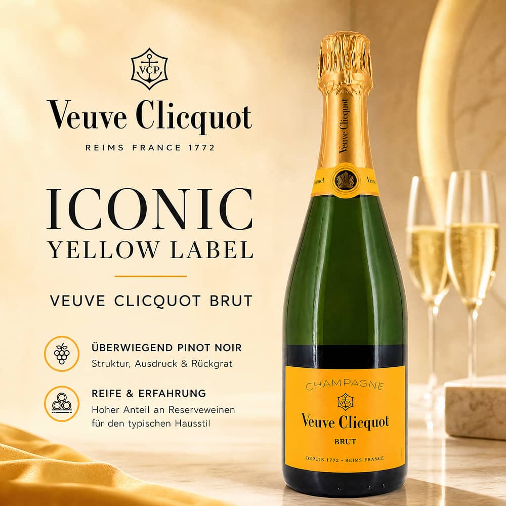 Veuve Clicquot Brut 0,750 Liter/ 12.5% vol Produktbild