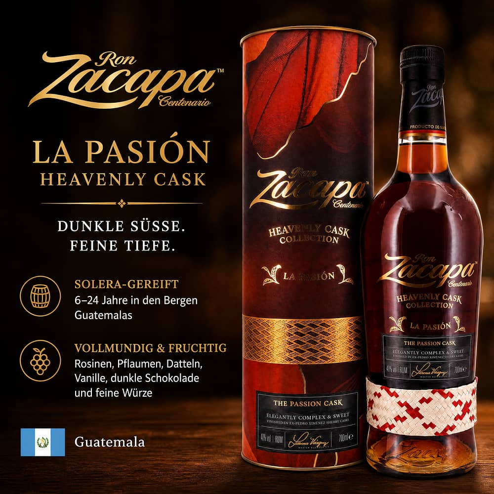 Zacapa La Pasión Heavenly Cask 0,70 Liter/ 40.0% vol Produktbild