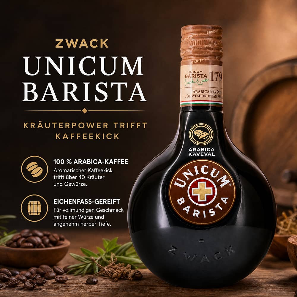 Zwack Unicum Barista 0,70 Liter/ 34.5% vol Produktbild