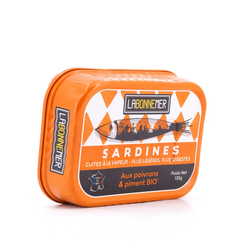 Ferrigno La Bonne Mer Sardinen mit Bio Paprika und Piment 135g 95 Gramm Abtropfgewicht Produktbild