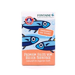 Fontaine Premium Filets vom Hellen Thunfisch naturell im eigenen Saft 120g Produktbild
