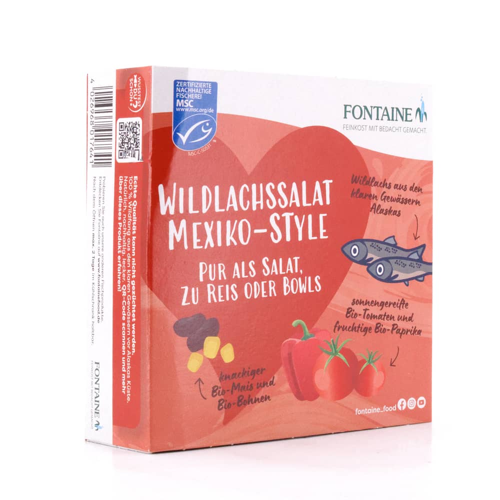 Fontaine Wildlachssalat Mexiko-Style 200g 200 Gramm Produktbild