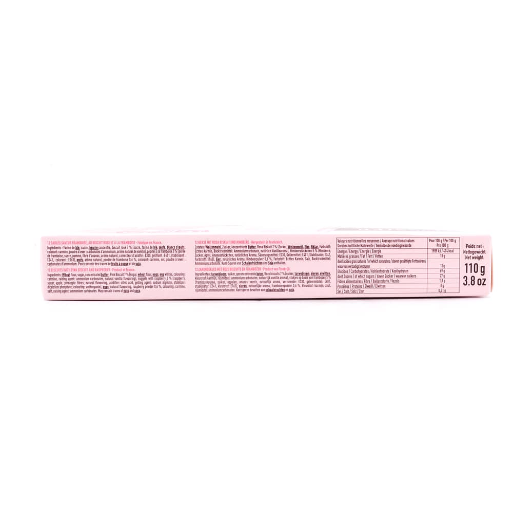 Fossier Le Sablé Au Biscuit Rose Rosa Buttersandgebäck mit Himbeer 110 Gramm Produktbild