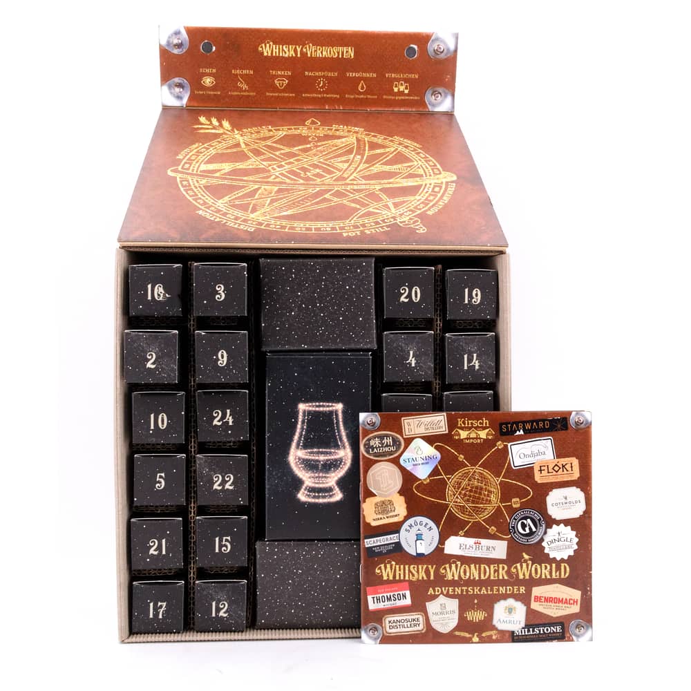 genuba 2026 Whisky Wonder World Adventskalender 24 x 2cl 0,480 Liter/ 48.7% vol Produktbild