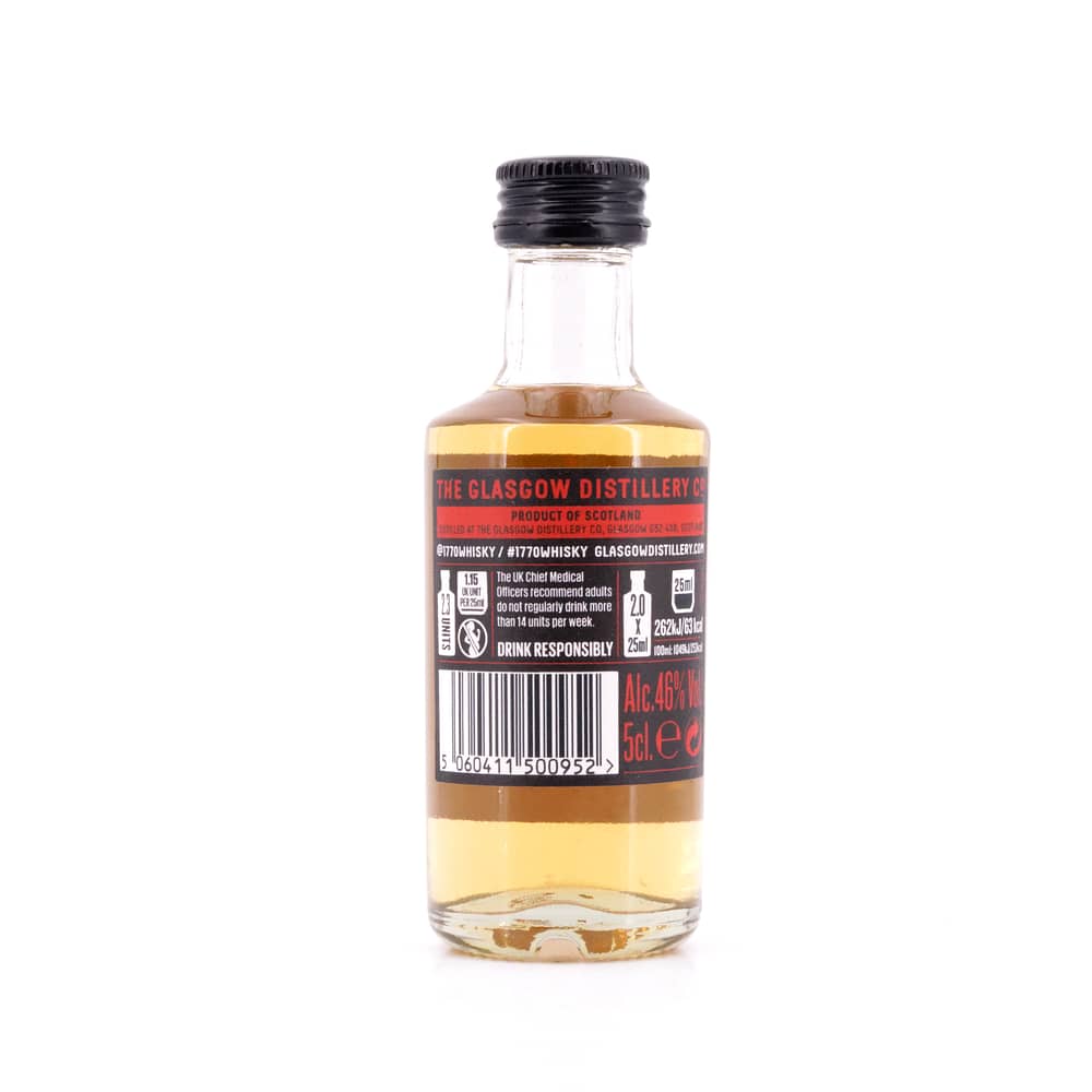 Glasgow Distillery 1770 Glasgow Single Malt The Original Miniatur 0,050 Liter/ 46.0% vol Produktbild
