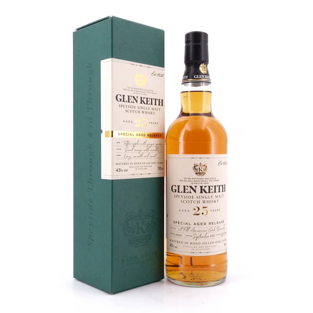 Glen Keith 25 Jahre Special Aged Rellease 0,70 Liter/ 43.0% vol Produktbild