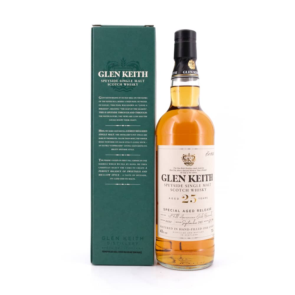 Glen Keith 25 Jahre Special Aged Rellease 0,70 Liter/ 43.0% vol Produktbild