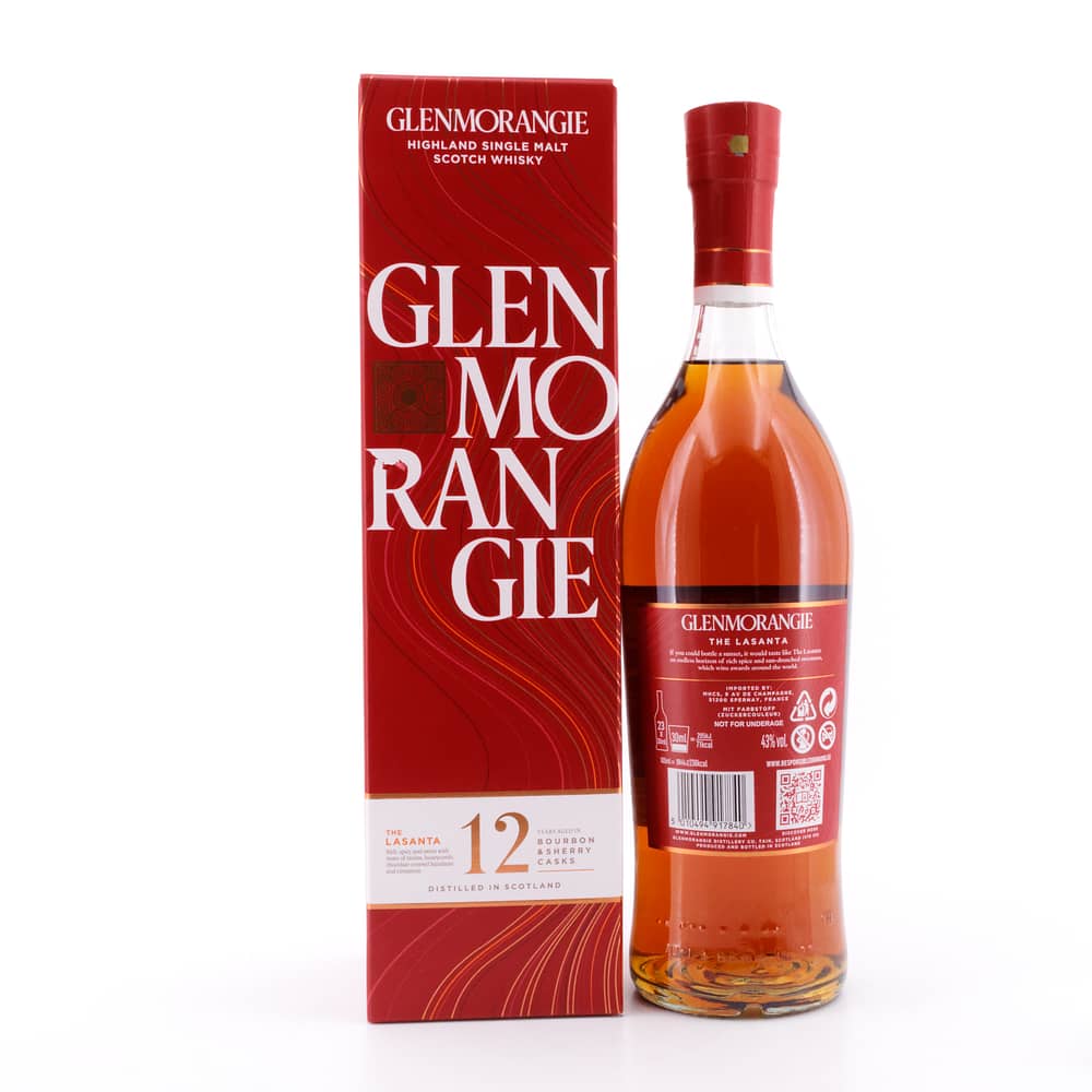 Glenmorangie 12 Jahre Lasanta Oloroso Sherry Cask finish 0,70 Liter/ 43.0% vol Produktbild