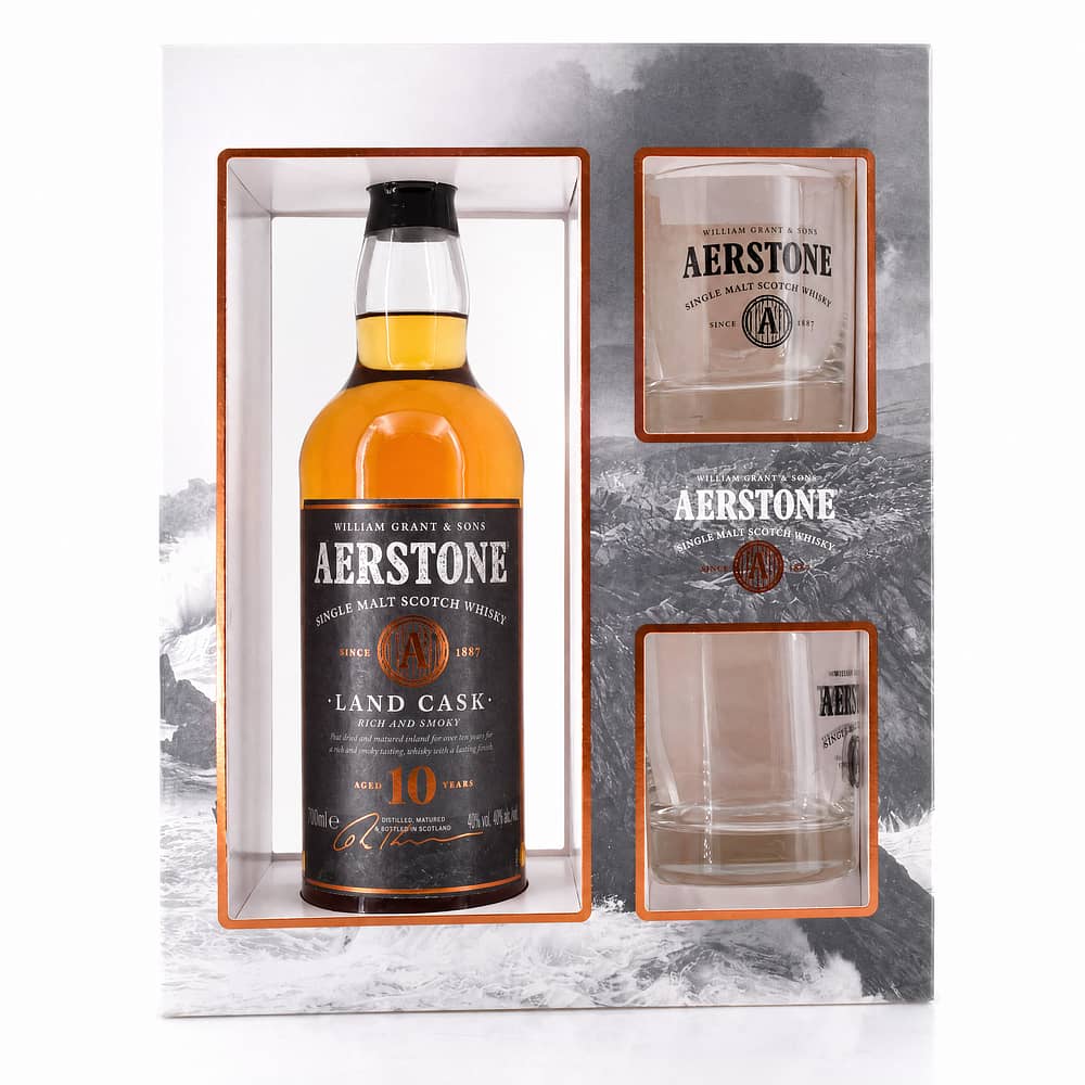 Aerstone 10 Jahre Land Cask Geschenkset inkl. 2 Gläser 0,70 Liter/ 40.0% vol Produktbild