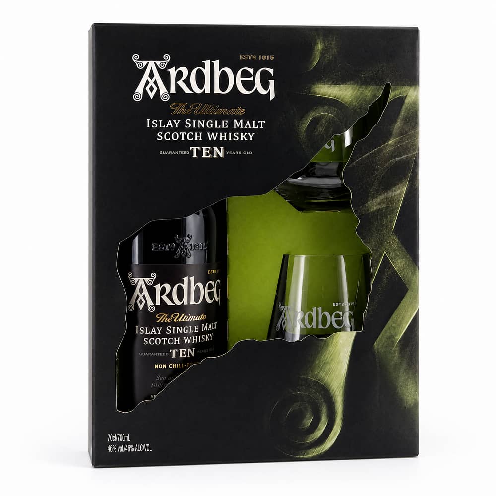 Ardbeg TEN 10 Jahre Geschenkset inkl. 2 Ardbeg-Gläsern