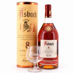 Asbach 8 Jahre mit Asbach Schwenker Produktbild