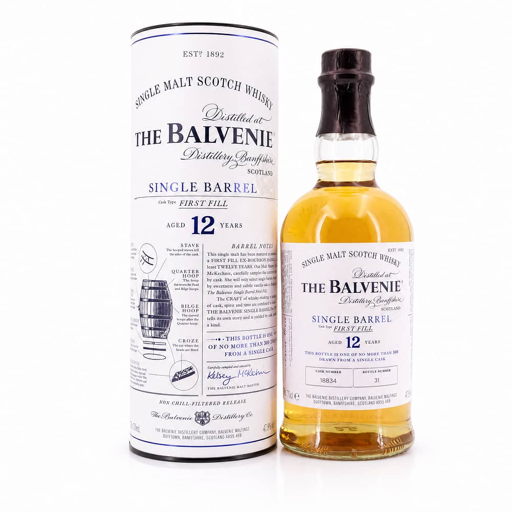 Balvenie 12 Jahre First Fill Single Barrel 0,70 Liter/ 47.8% vol Produktbild