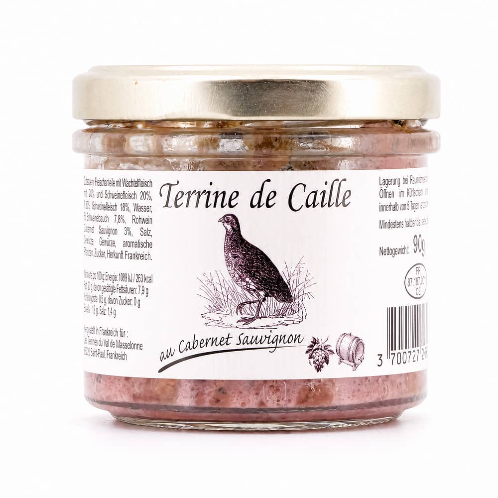 Beauharnais-CARLANT Wachtelterrine mit Cabernet Sauvignon