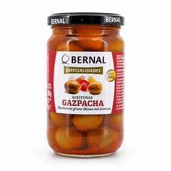 Bernal Grüne Oliven mariniert Gazpacha 300g Glas Produktbild