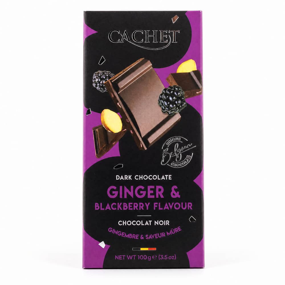 Cachet Dark Chocolate Ginger & Blackberry Ingwer & Brombeergeschmack
