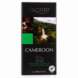 Cachet Zartbitterschokolade Cameroon 80% Cacao Produktbild