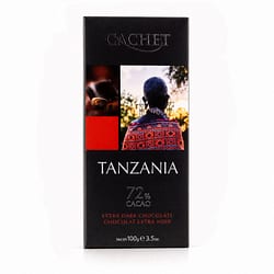 Cachet Zartbitterschokolade Tanzania 72% Cacao Produktbild