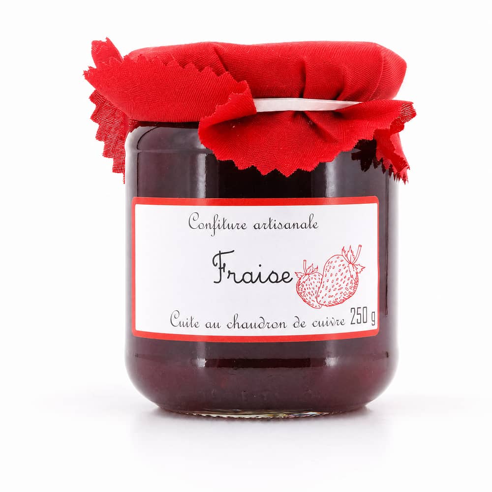 Confiture artisanale Fraise Erdbeer Konfitüre 250 Gramm Produktbild