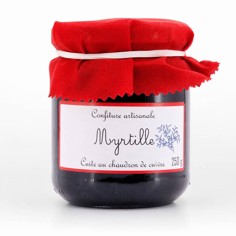 Confiture artisanale Myrtille Wilde Heidelbeer Konfitüre