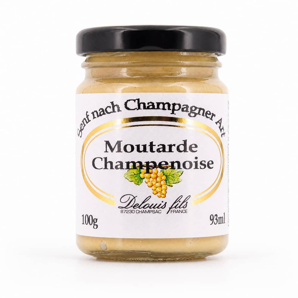 Delouis Fils Moutarde Champenoise Senf nach Champagner Art