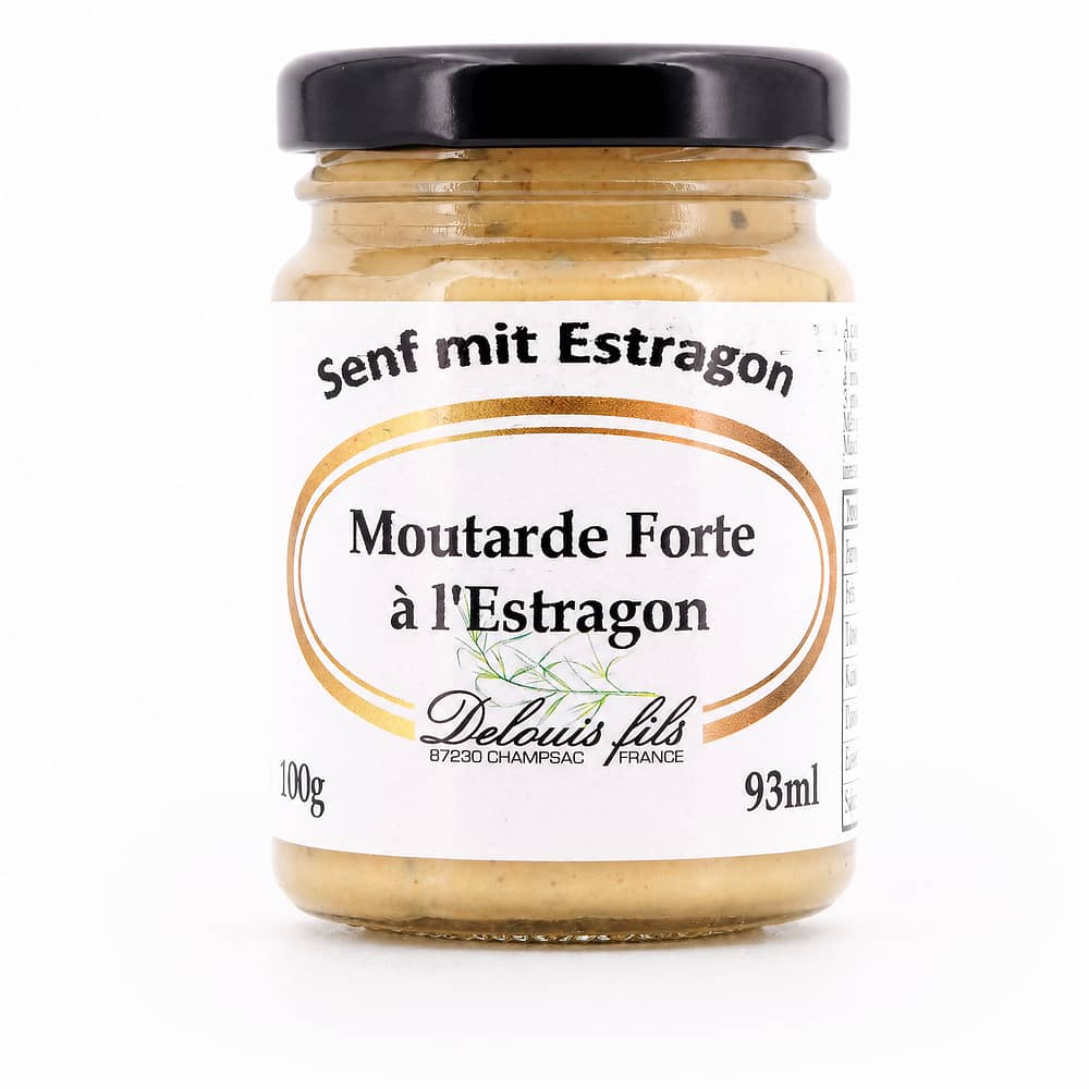 Delouis Fils Moutarde Forte à L´Estragon Senf mit Estragon