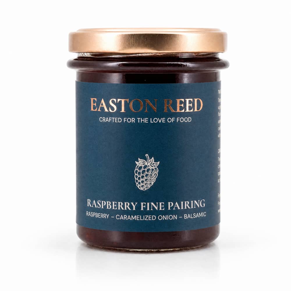 EASTON REED Raspberry Fine Pairing Himbeer-Chutney mit karamellisierten Zwiebeln & Balsamico