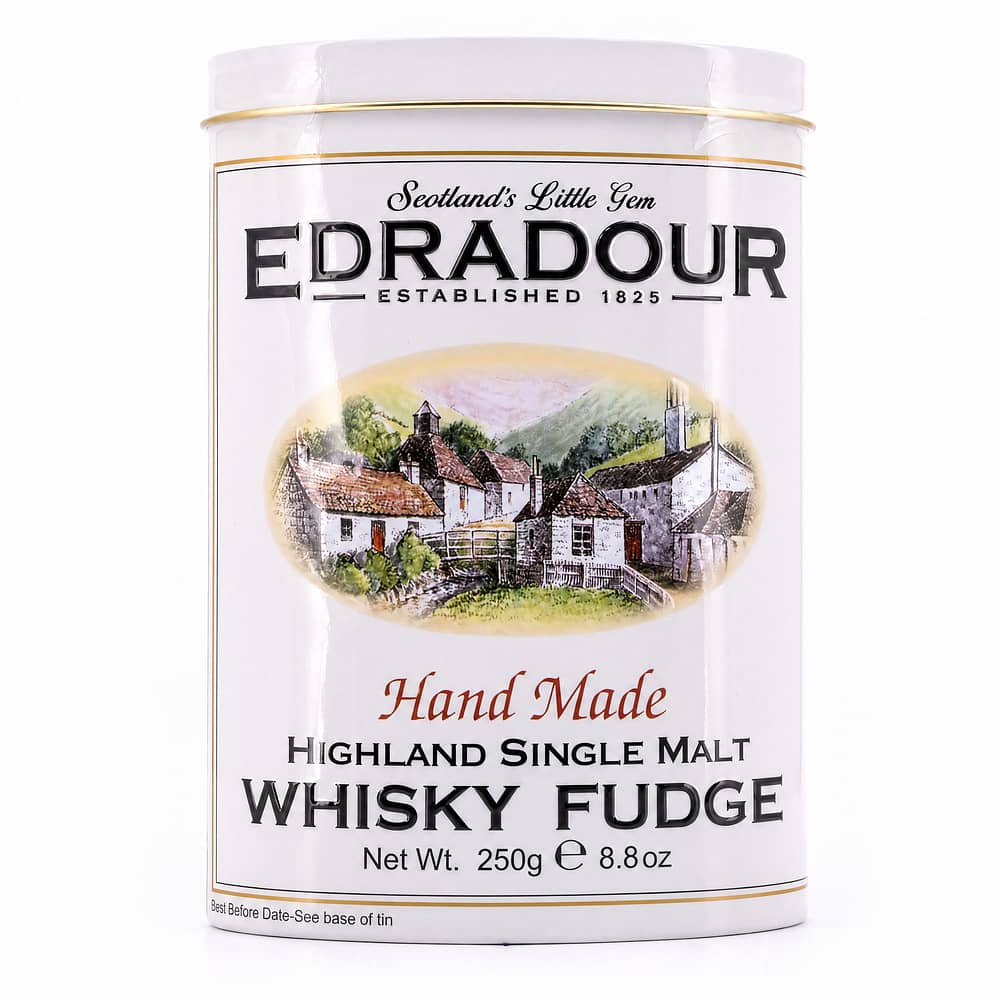 Edradour Whisky Fudge 25 Stück in dekorativer Metalldose 250 Gramm/ 1.0% vol Produktbild