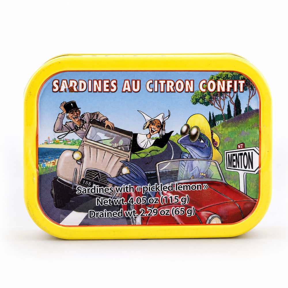 Ferrigno Sardinen mit kandierter Zitrone 115g 65 Gramm Abtropfgewicht Produktbild