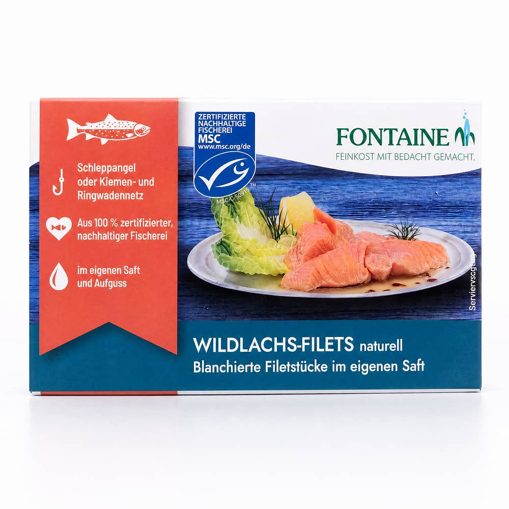 Fontaine Wildlachsfilet naturell 125g