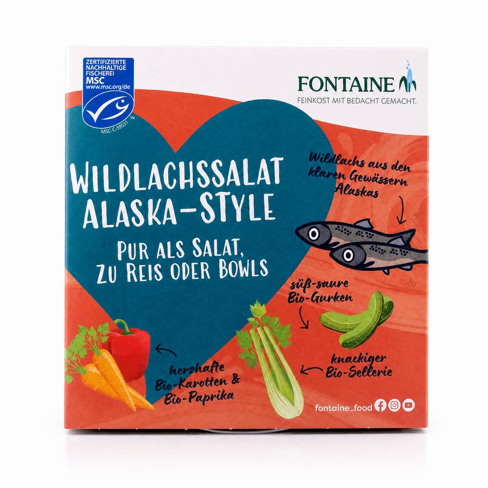 Fontaine Wildlachssalat Alaska-Style 200g
