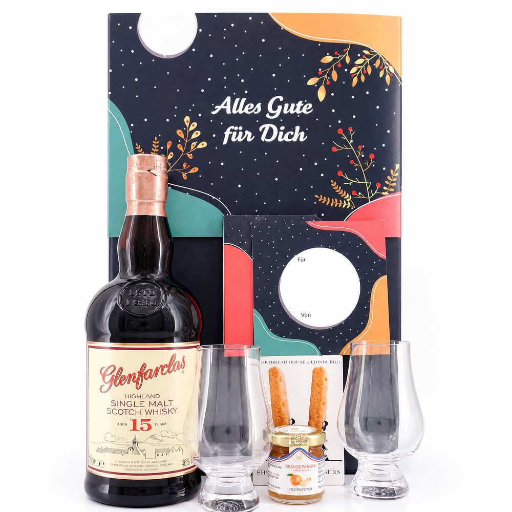 genuba Präsent "Speyside-Momente Glenfarclas 15 Jahre" 0,70 Liter/ 46.0% vol Produktbild