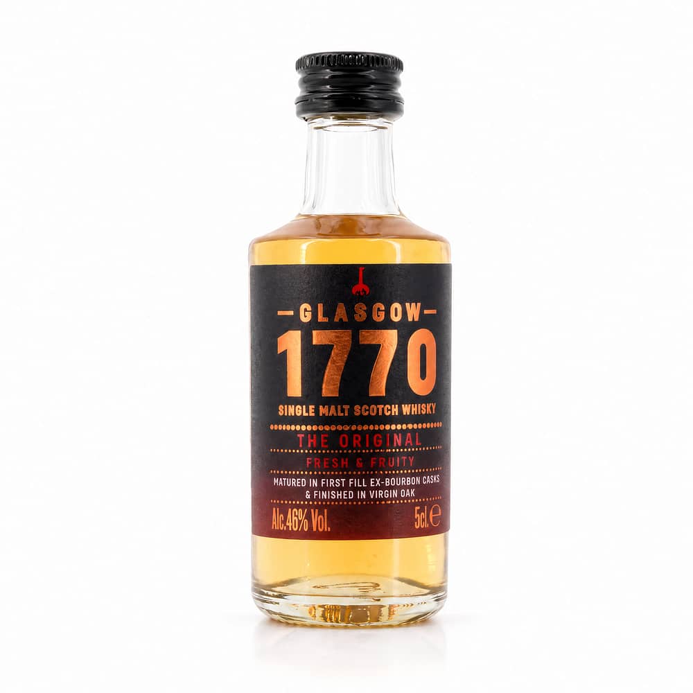 Glasgow Distillery 1770 Glasgow Single Malt The Original Miniatur 0,050 Liter/ 46.0% vol Produktbild