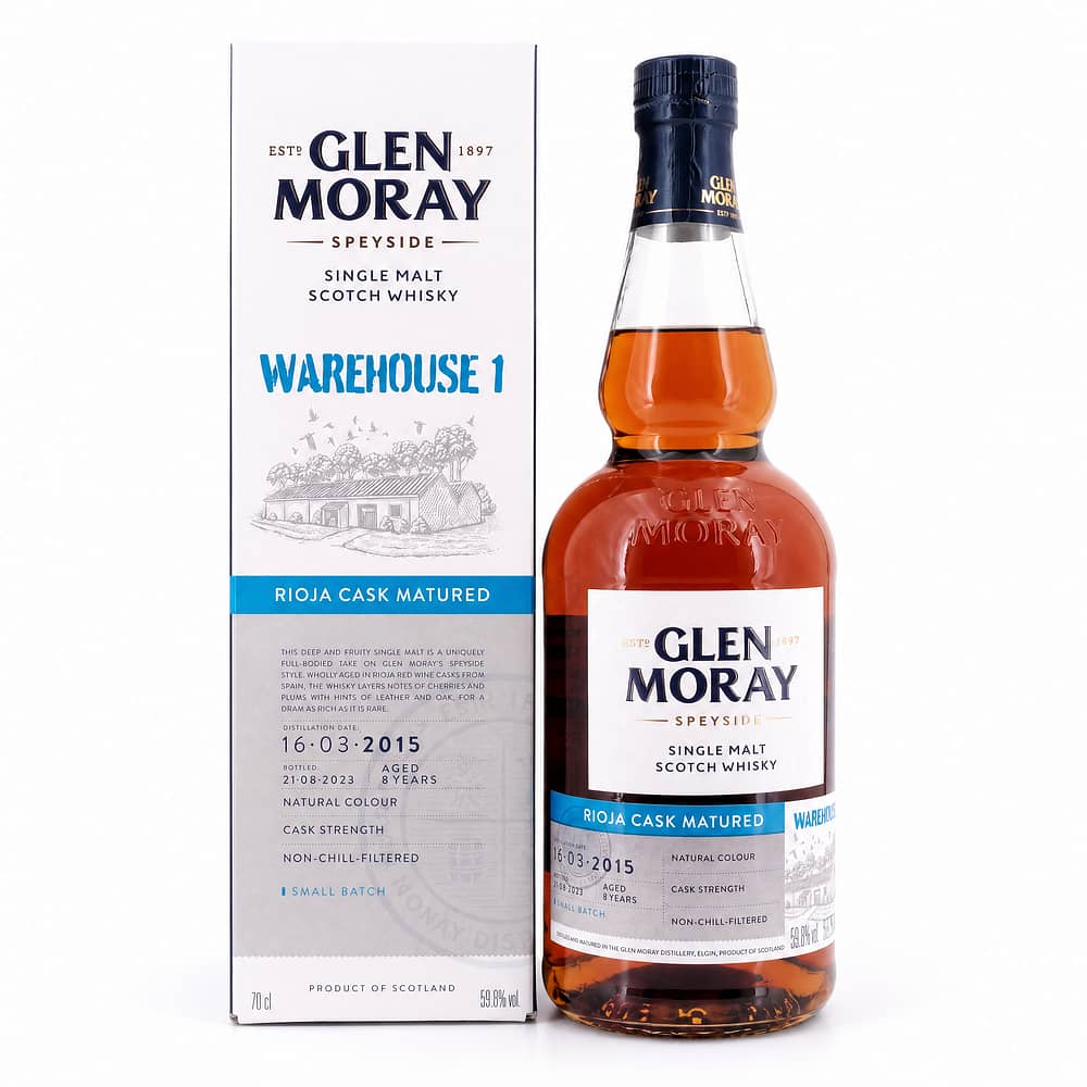 Glen Moray Warehouse 1 2015 Rioja Cask Matured 0,70 Liter/ 59.8% vol Produktbild
