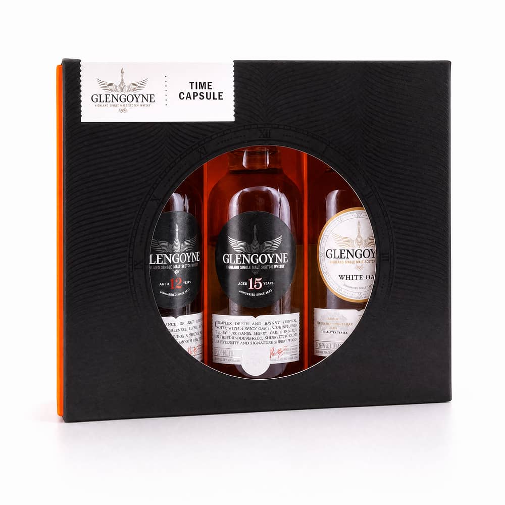 Glengoyne Time Capsule Miniatur-Set 12, 15 Jahre & White Oak