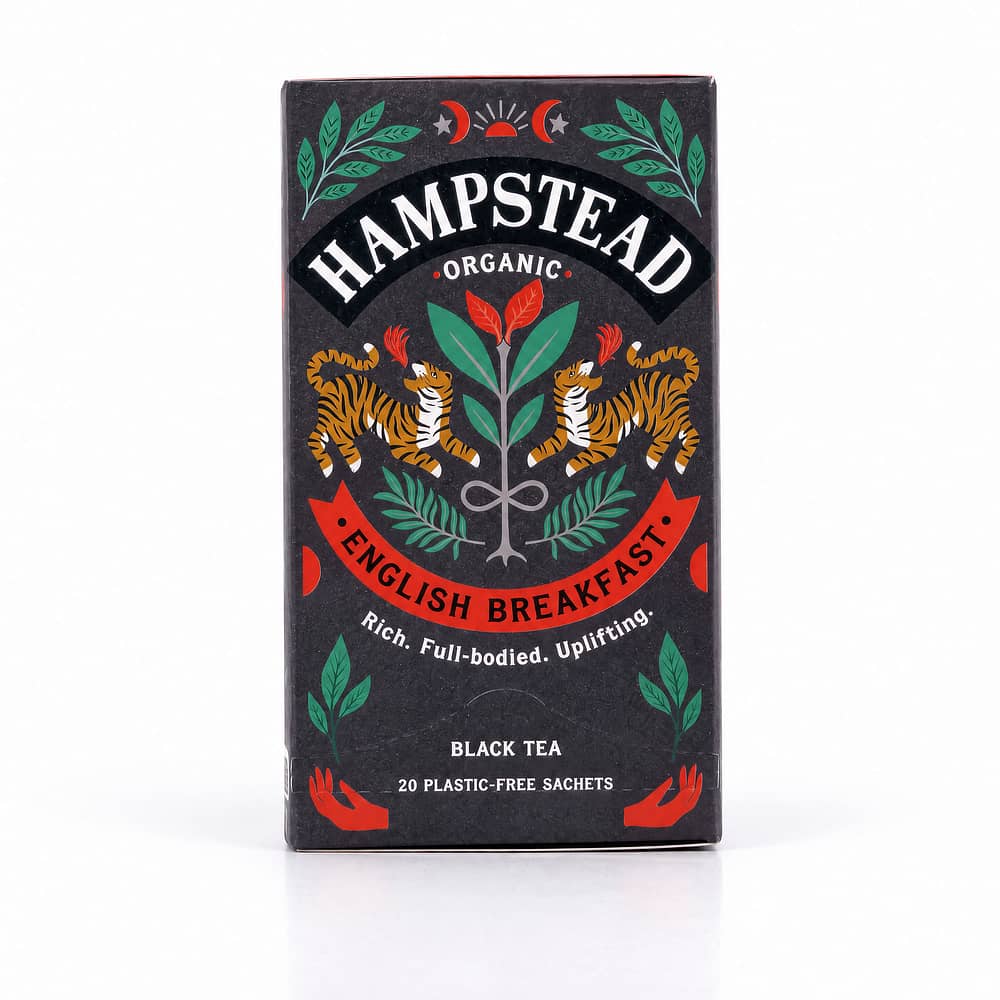 Hampstead Tea BIO Organic English Breakfast 20 Teebeutel