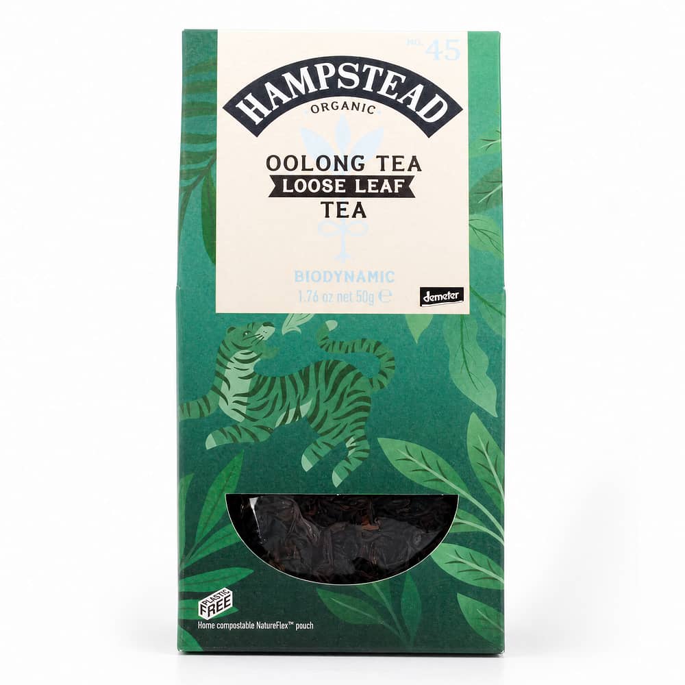 Hampstead Tea BIO Organic Oolong loser Tee im Spitzbeutel 50 Gramm Produktbild