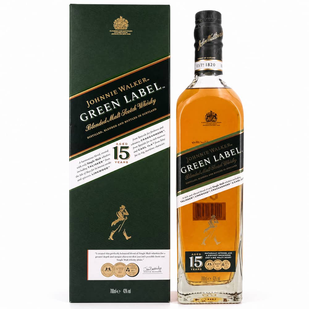 Johnnie Walker 15 Jahre Green Label 0,70 Liter/ 43.0% vol Produktbild