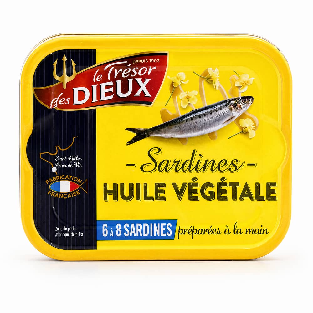 Le Trésor des Dieux Sardinen in Planzenöl 173g