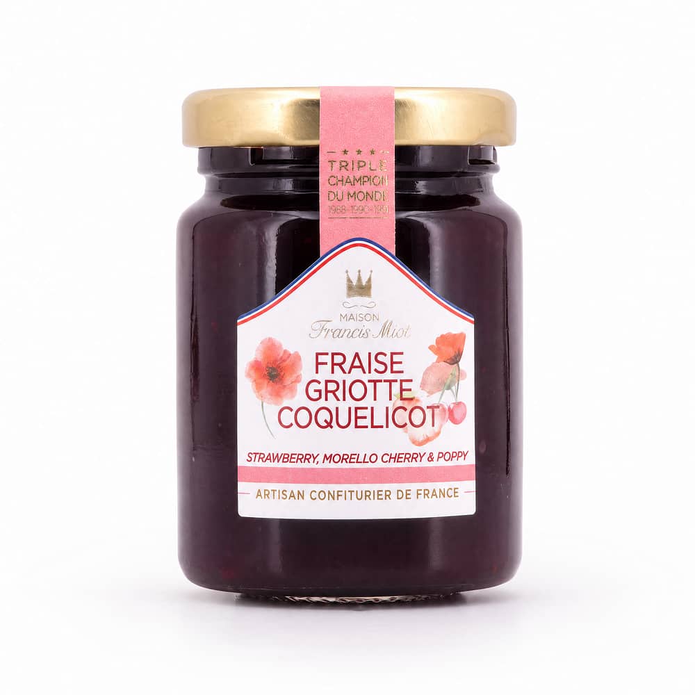Maison Francis Miot Erdbeere Sauerkirsche und Mohnblume 110 Gramm Produktbild