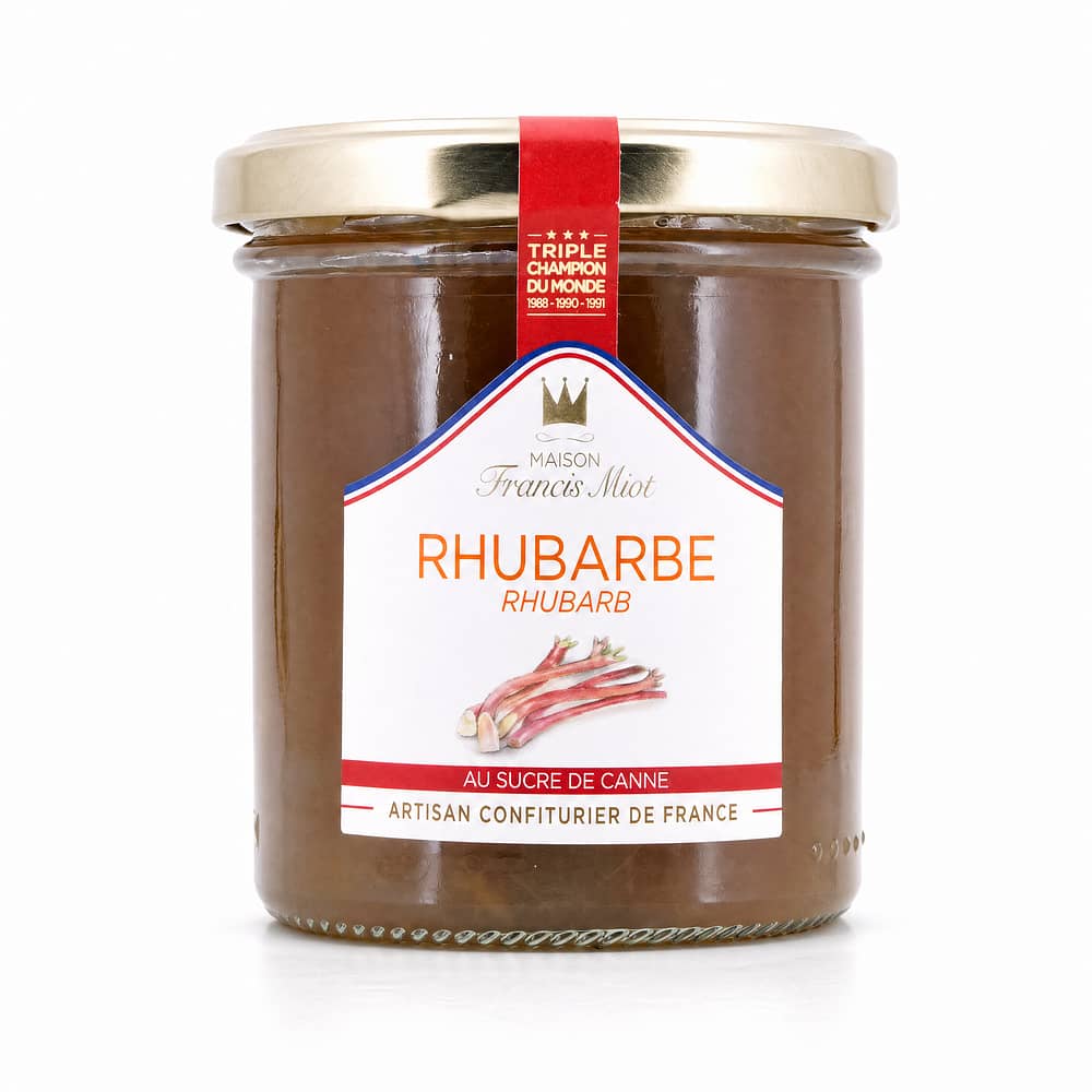 Maison Francis Miot Rhubarbe Rhabarber mit Rohrzucker 220 Gramm Produktbild