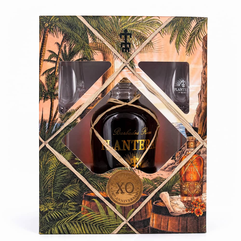 Planteray Barbados Extra Old Geschenkset inkl. 2 Gläser