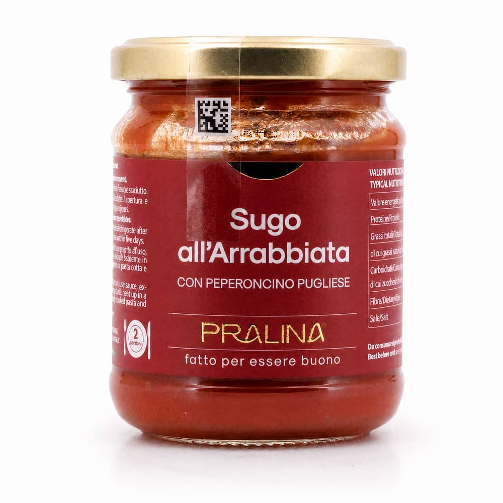Pralina Sugo All`Arrabbiata Tomatensauce Al Arabbiata 180 Gramm Produktbild
