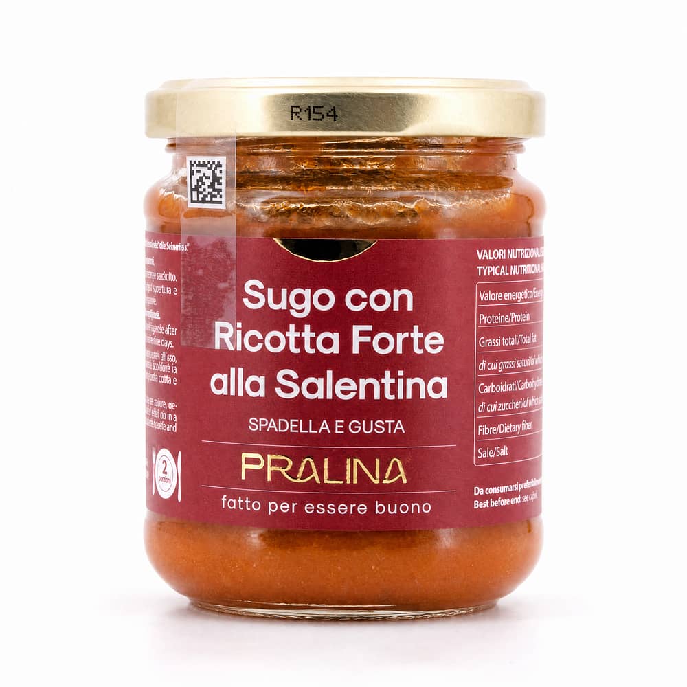 Pralina Sugo con Ricotta Forte alla Salentina 180g Glas