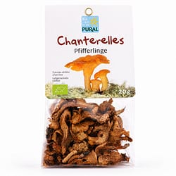 Pural Chanterelles Pfifferlinge Luftgetrocknete Hälften Produktbild
