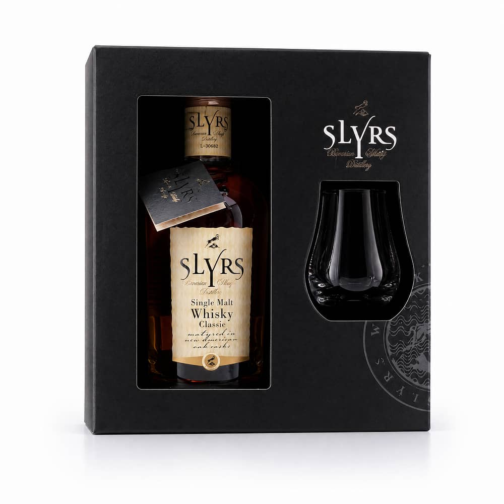Slyrs Single Malt Whisky Geschenkset inkl. Slyrs Glas